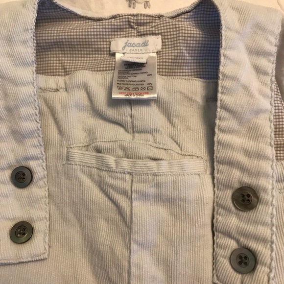 Jacadi Paris Infant light blue overall set - Picture 2 of 5